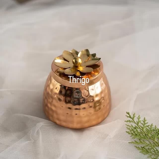 Copper Metal Jar