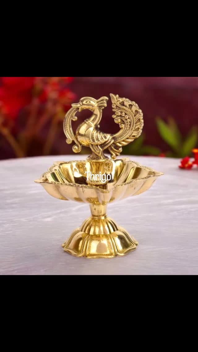 Brass Peacock Diya